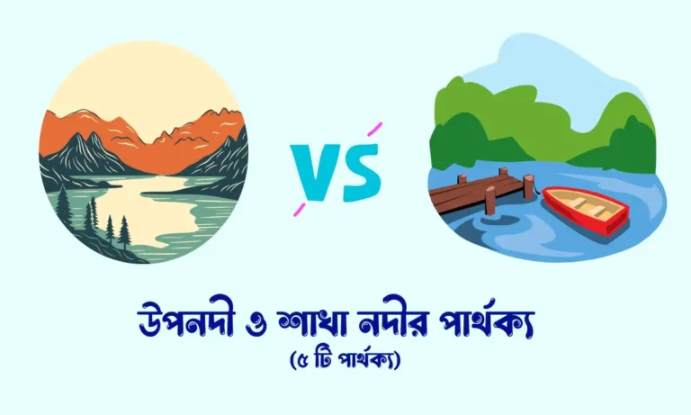 উপনদী কি , শাখানদী কি, উপনদী ও শাখা নদীর পার্থক্য,