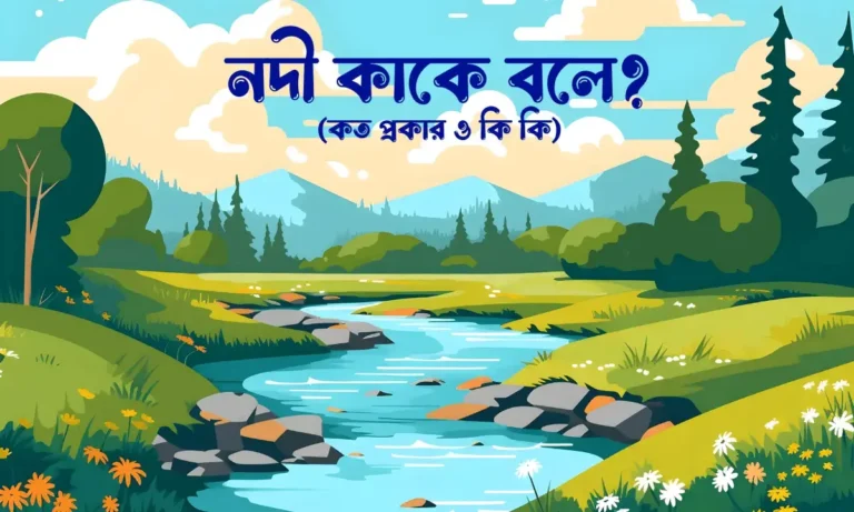 নদী কাকে বলে, নদী কত প্রকার ও কি কি,