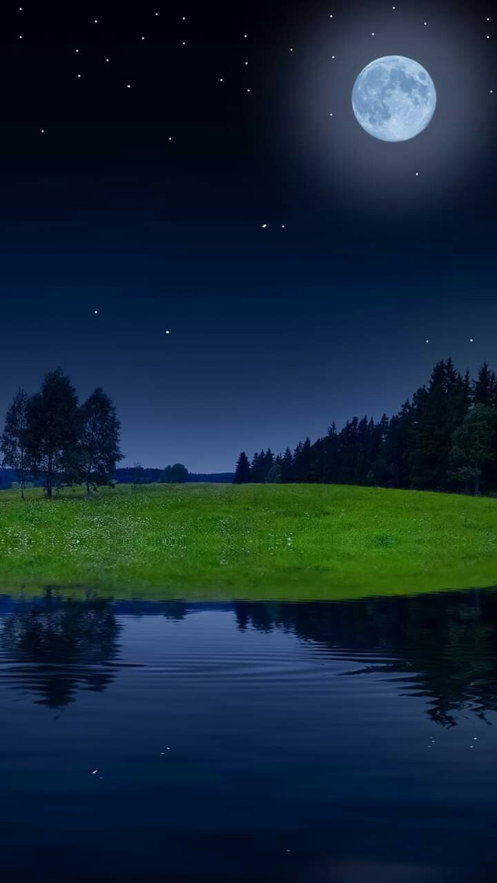 চাঁদনী রাতের আকাশের ছবি