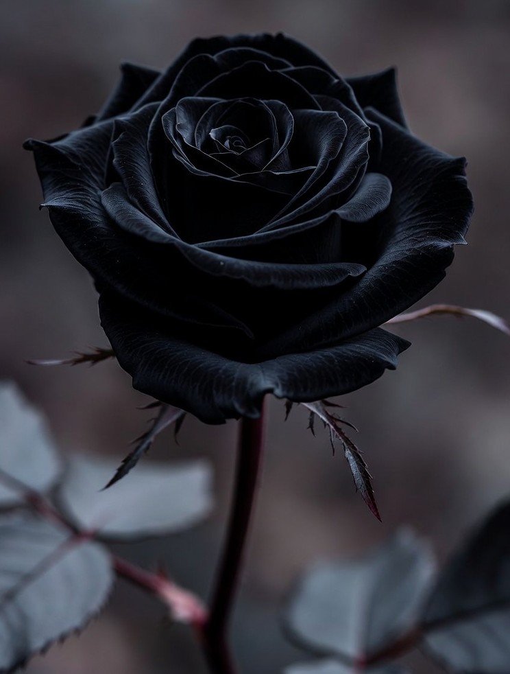 কালো গোলাপ ফুলের ছবি