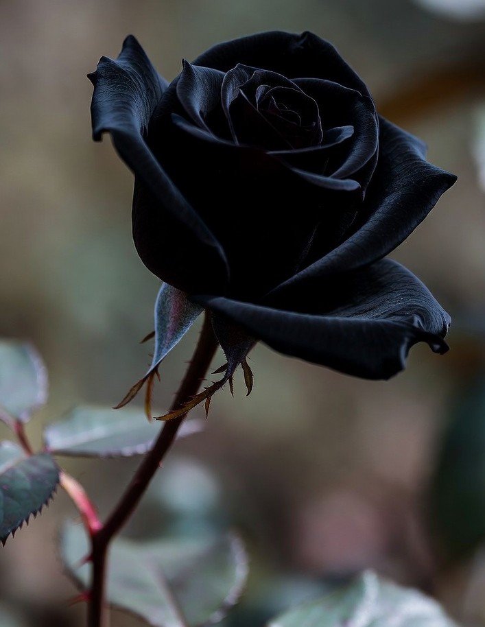 কালো গোলাপ ফুলের পিক