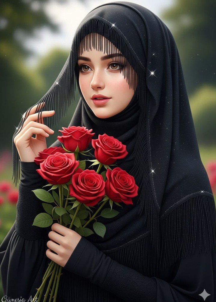 মেয়েদের হাতে গোলাপ ফুলের ছবি