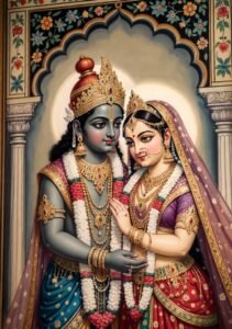 হোলি রাধা কৃষ্ণের ছবি